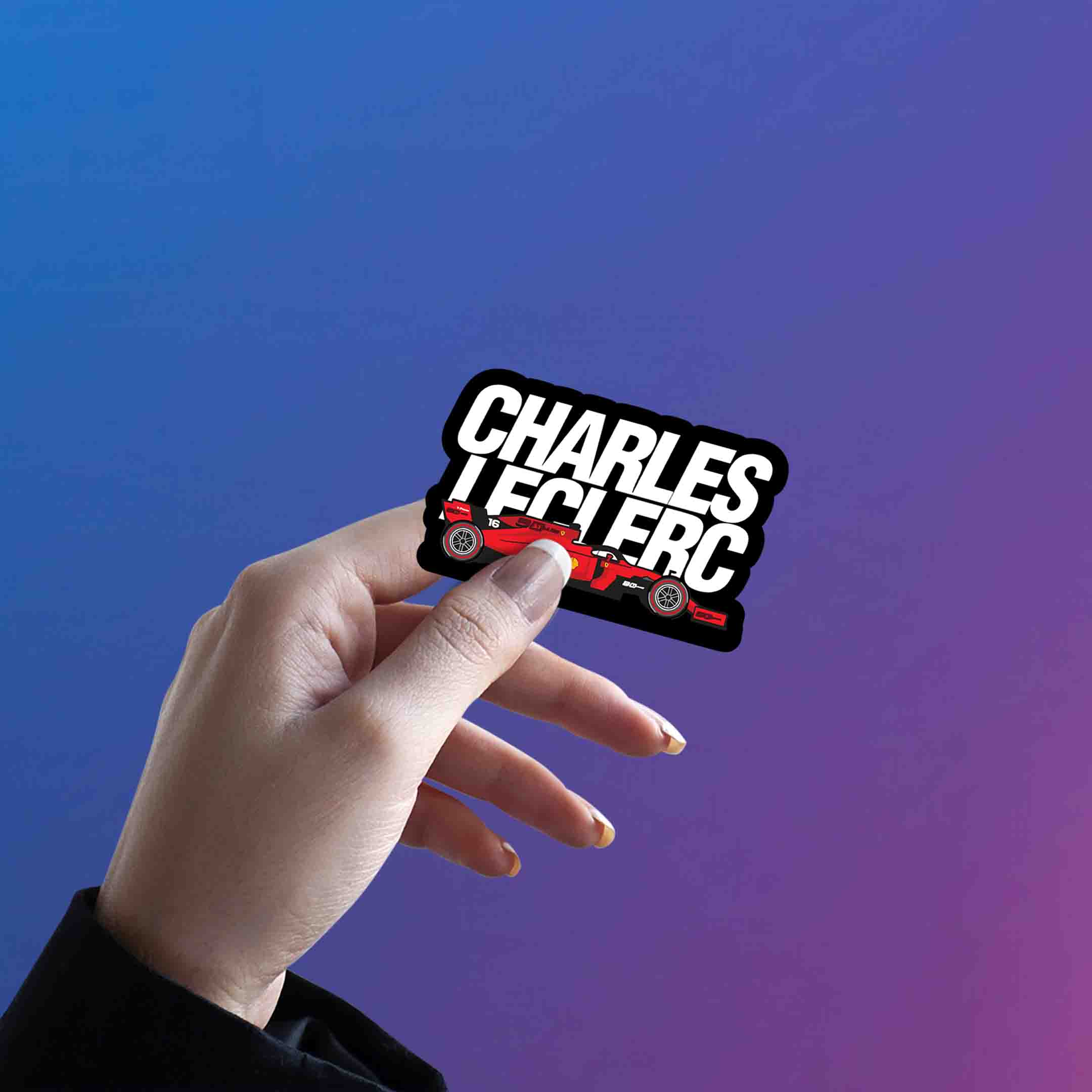 CHARLES LECLERC STICKER - 4 - stickyfunk premium stickers