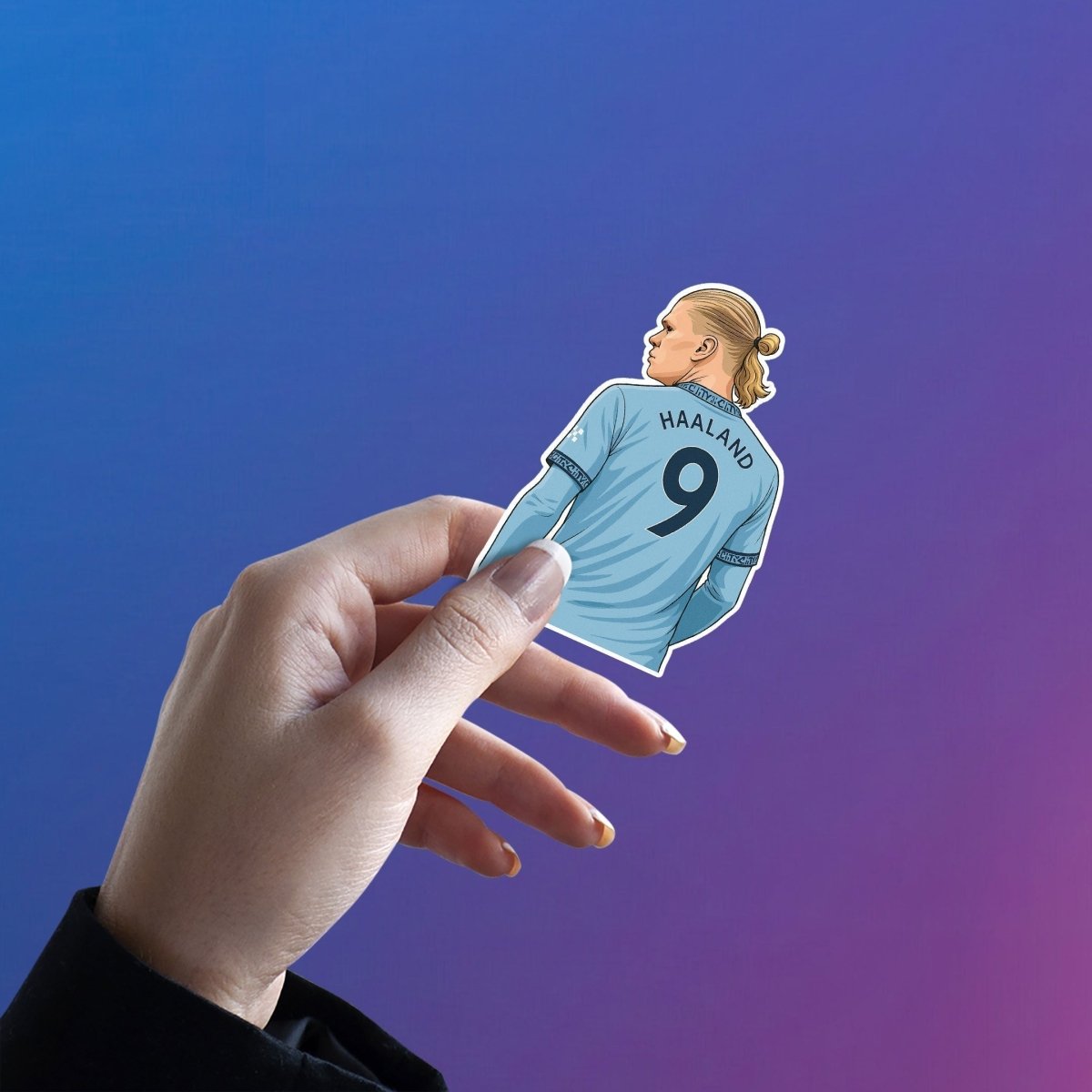 ERLING HAALAND | MANCITY STICKER - 8 - stickyfunk premium stickers
