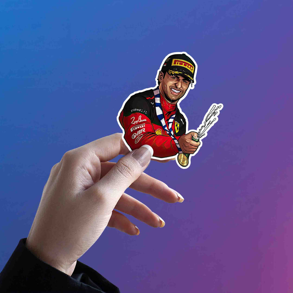 CARLOS SAINZ JR. STICKER - 7 - stickyfunk premium stickers