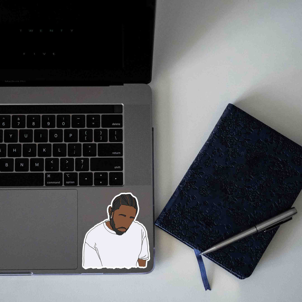 Humble White Tee – Kendrick Lamar Sticker