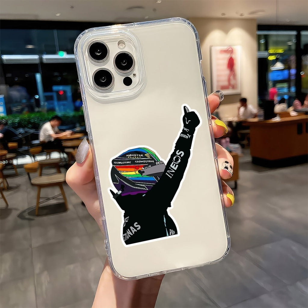 LEWIS HAMILTON STICKER - 5 - stickyfunk premium stickers