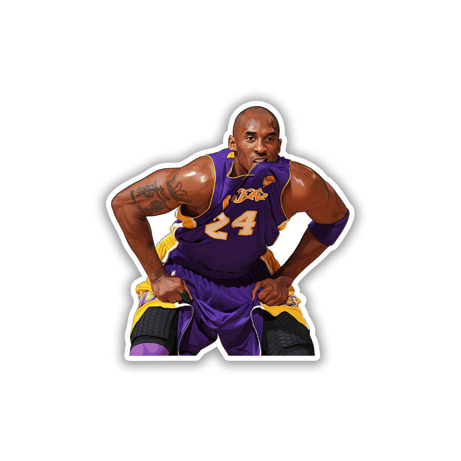 KOBE BRYANT - NEVER BACK DOWN STICKER