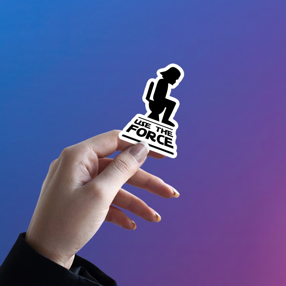 BATHROOM JEDI MODE ON HAI STICKER - stickyfunk premium stickers