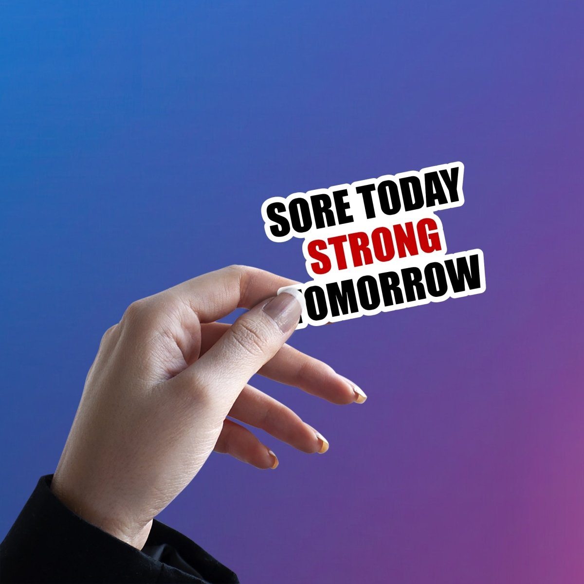 STRONGER TOMORROW STICKER - stickyfunk premium stickers