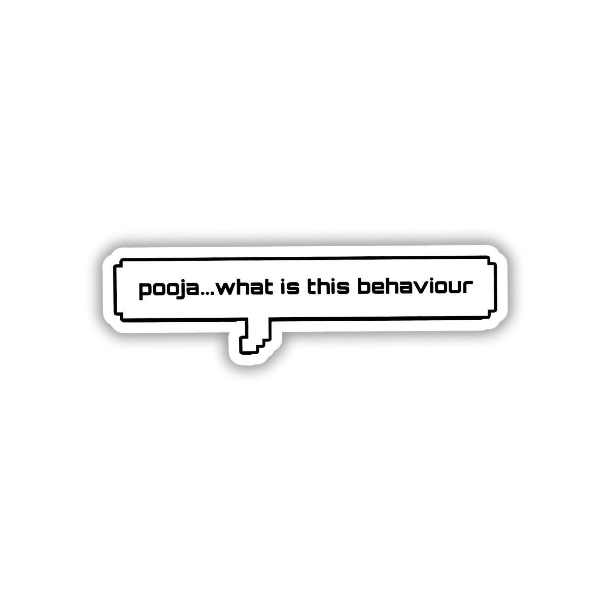 POOJA JUDGEMENT METER STICKER - stickyfunk premium stickers