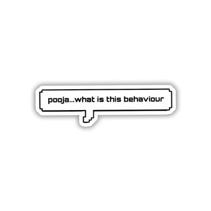 POOJA JUDGEMENT METER STICKER - stickyfunk premium stickers