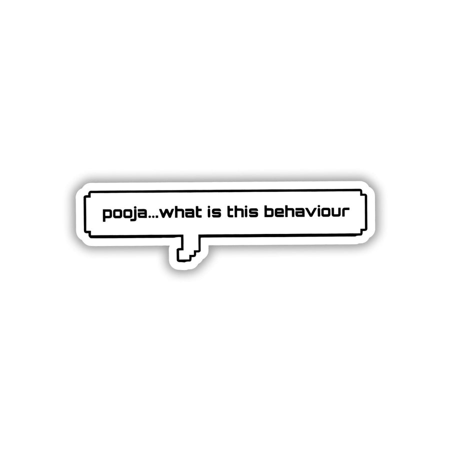 POOJA JUDGEMENT METER STICKER