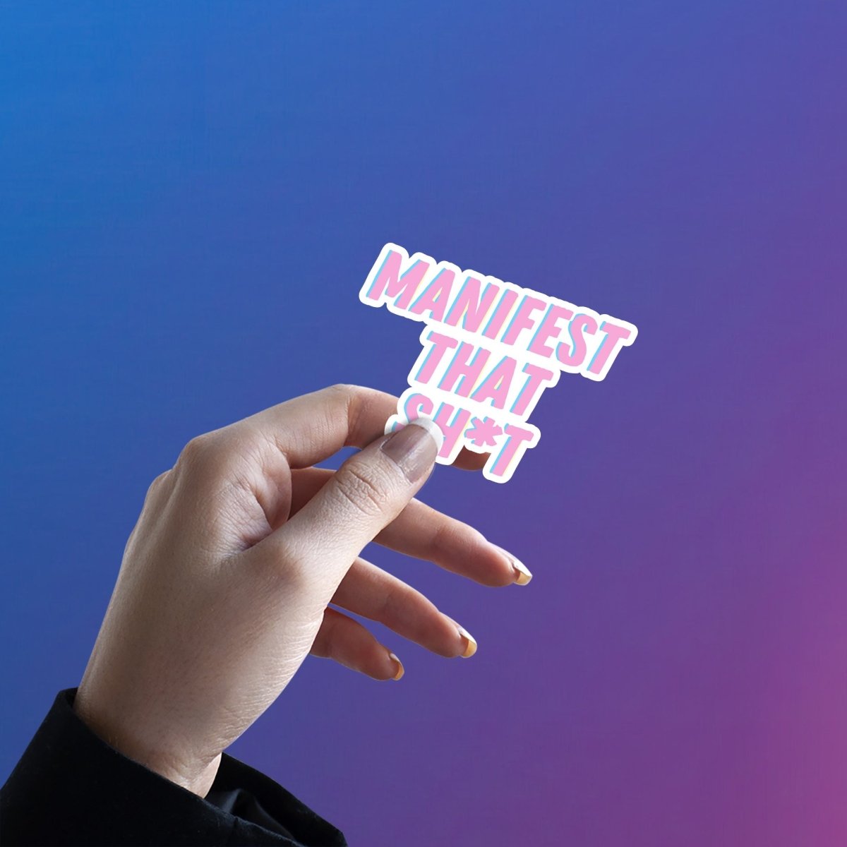 MANIFESTING BILLS - NOT BLESSINGS STICKER - stickyfunk premium stickers