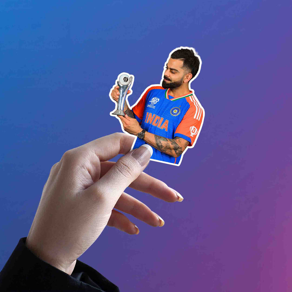 VIRAT KOHLI - WORLDCUP EDITION - 3 - stickyfunk premium stickers
