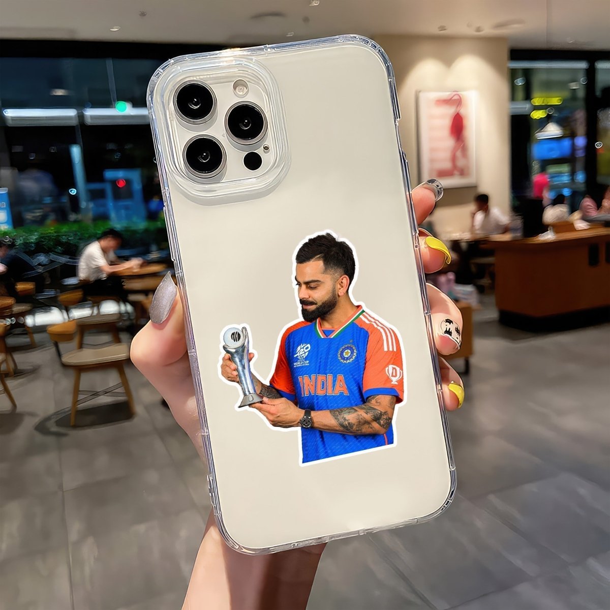 VIRAT KOHLI - WORLDCUP EDITION - 3 - stickyfunk premium stickers