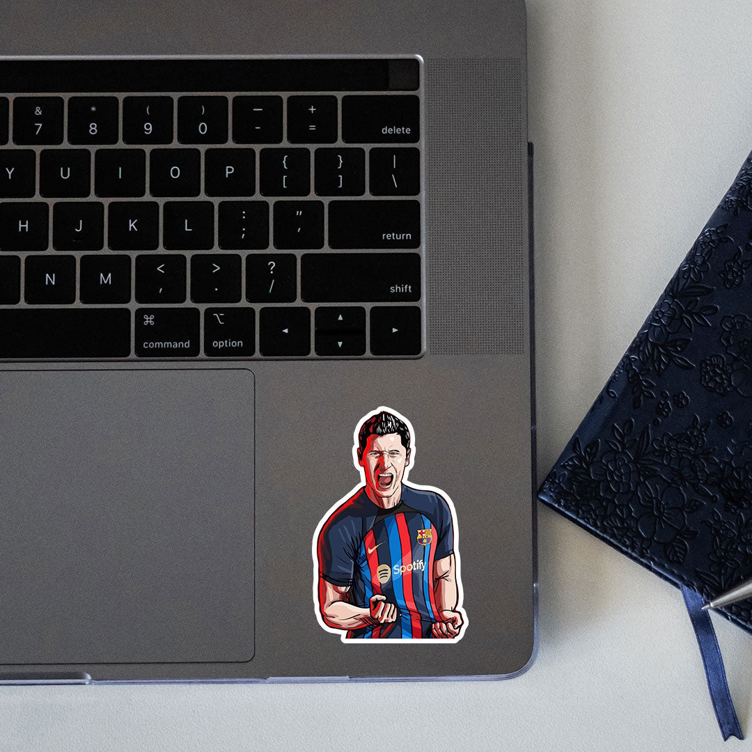 Robert Lewandowski STICKER - 3 - stickyfunk premium stickers