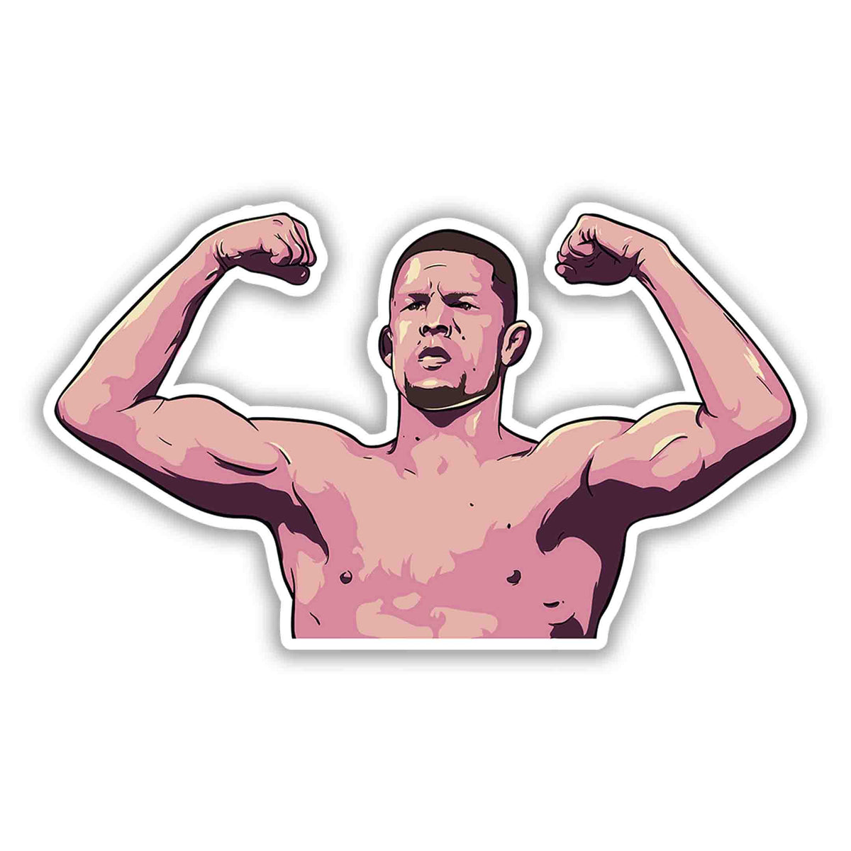 Double Bicep Stockton Flex – Nate Diaz Sticker