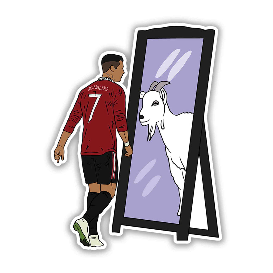 Mirror of the GOAT – Cristiano Ronaldo Sticker