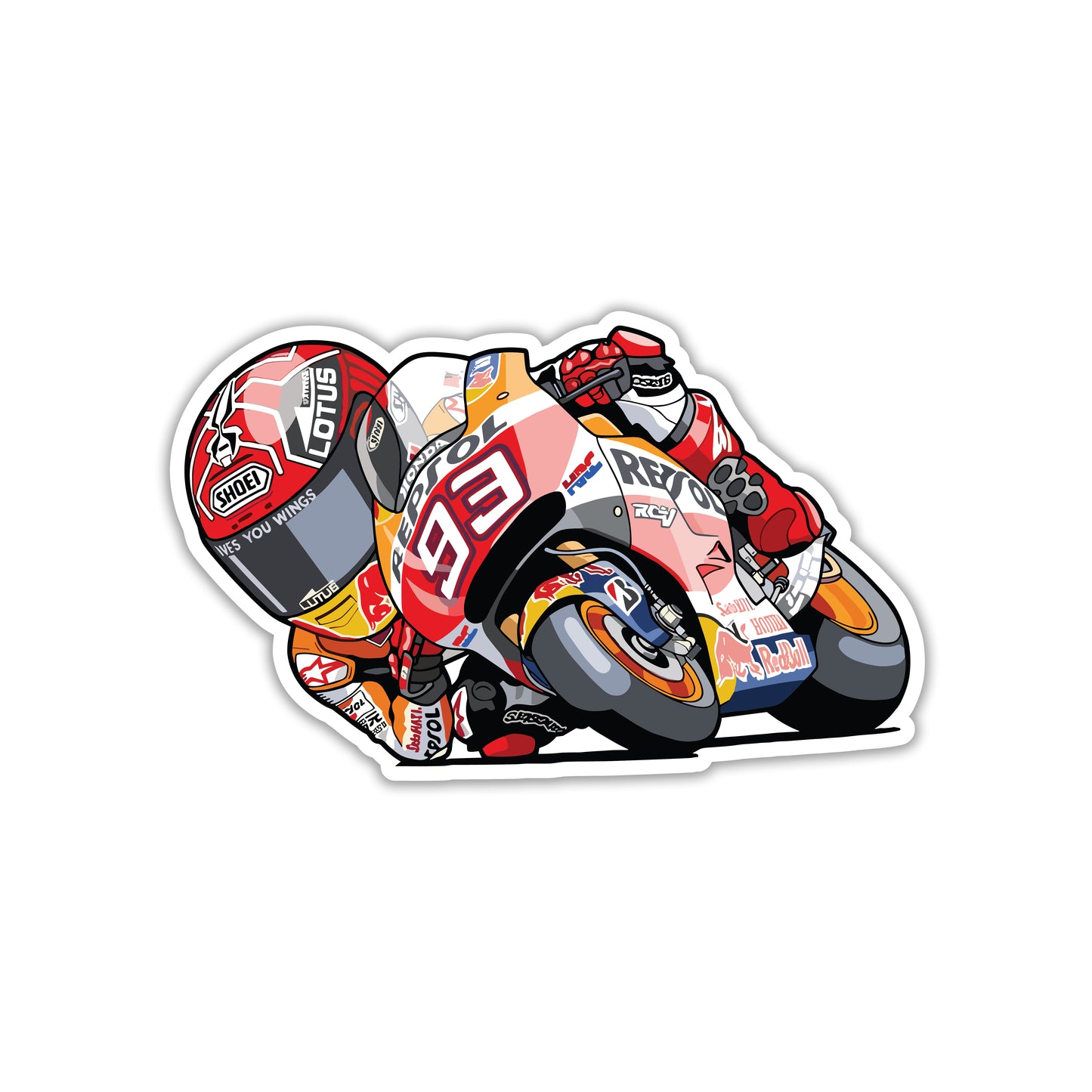 MARC MARQUEZ - MINI RACER LEAN STICKER
