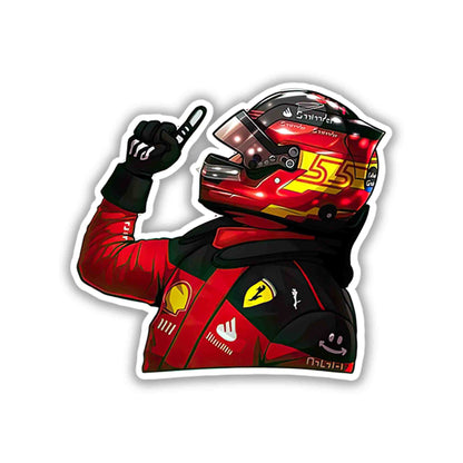 CARLOS SAINZ JR. STICKER - 1 - stickyfunk premium stickers