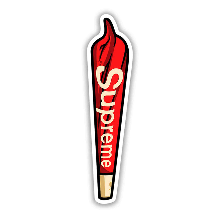 Supreme Red Hot Bong Sticker