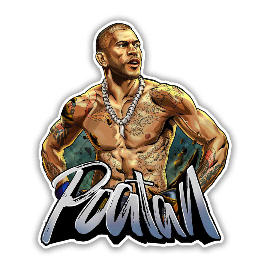 Stone-Fist Physique – Alex Pereira Sticker