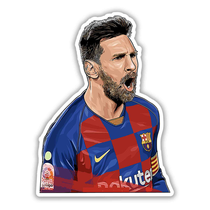 Camp Nou Battle Cry – Lionel Messi Sticker