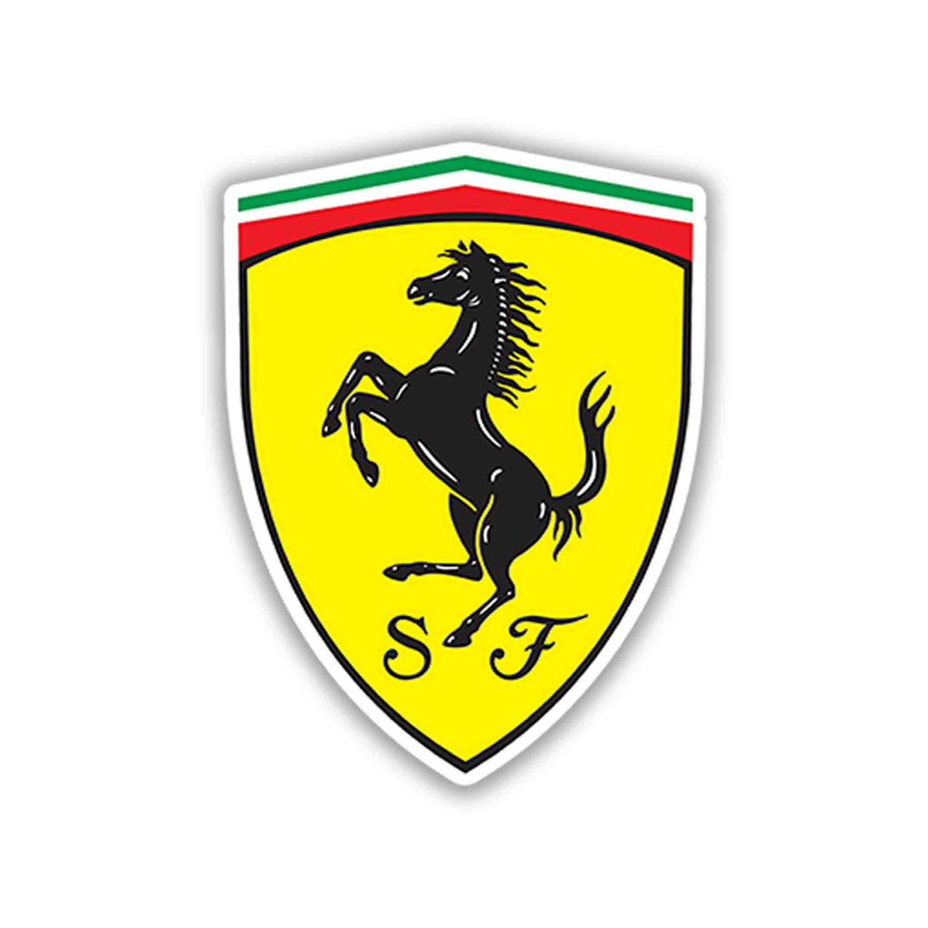 FERRARI LOGO STICKER - stickyfunk premium stickers