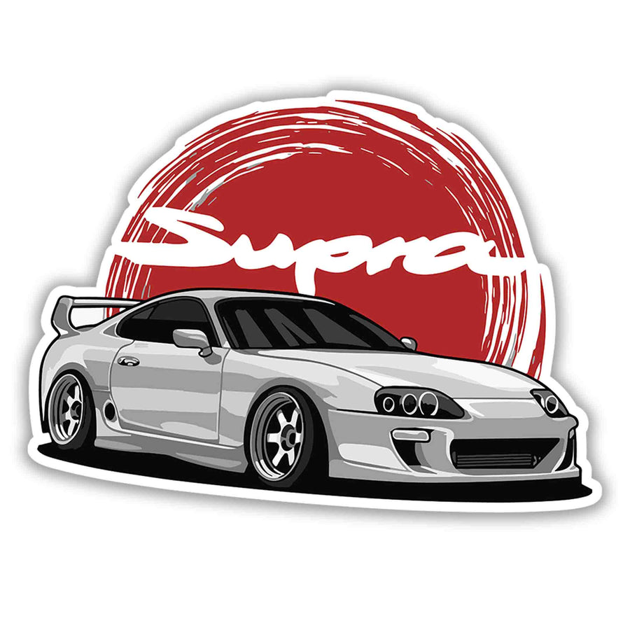 Red Sun Supra Spirit Sticker