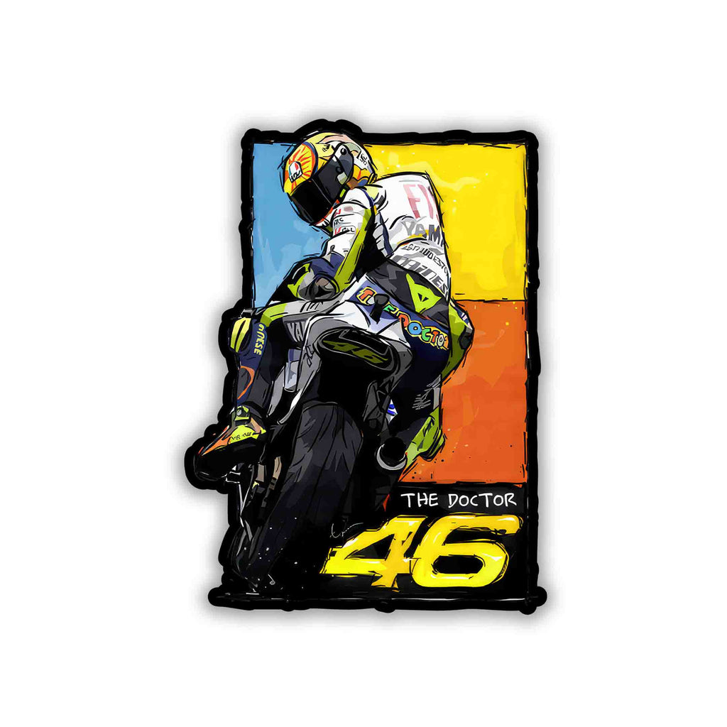 VELENTINO ROSSI STICKER - 7 - stickyfunk premium stickers