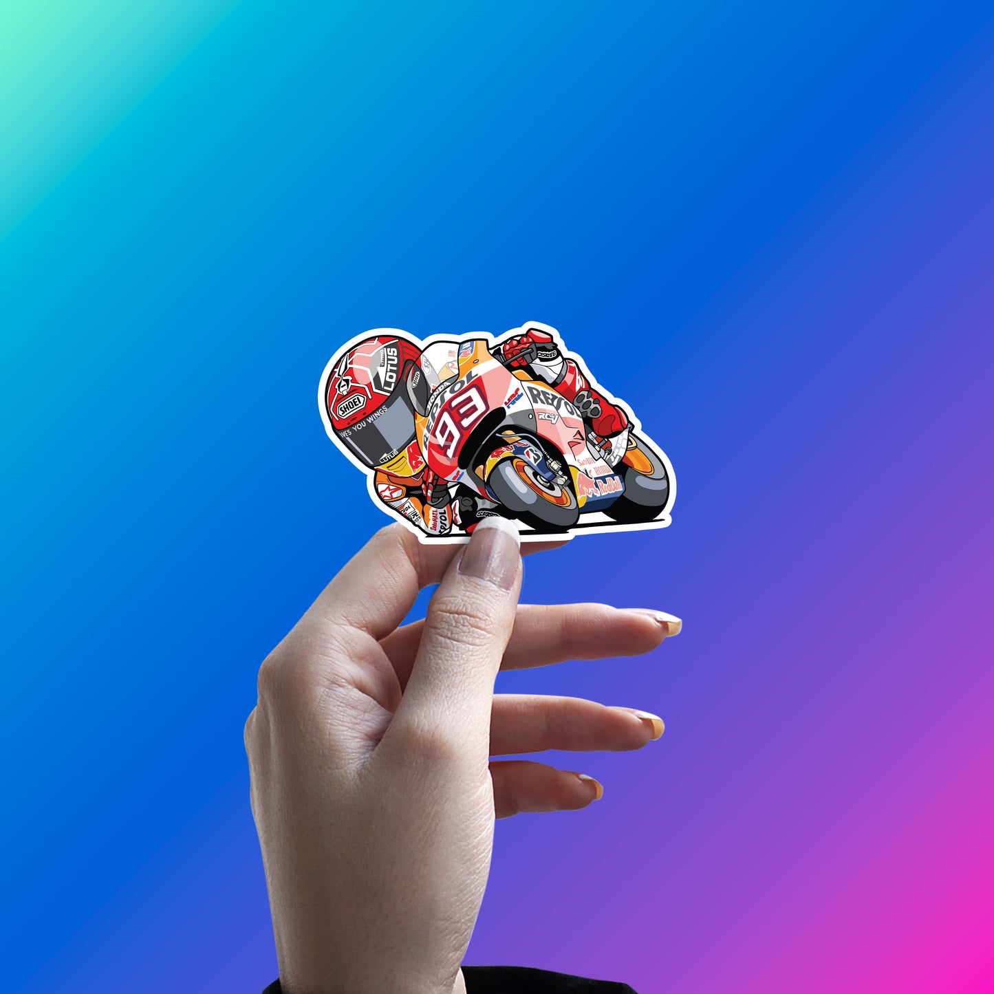 MARC MARQUEZ - MINI RACER LEAN STICKER