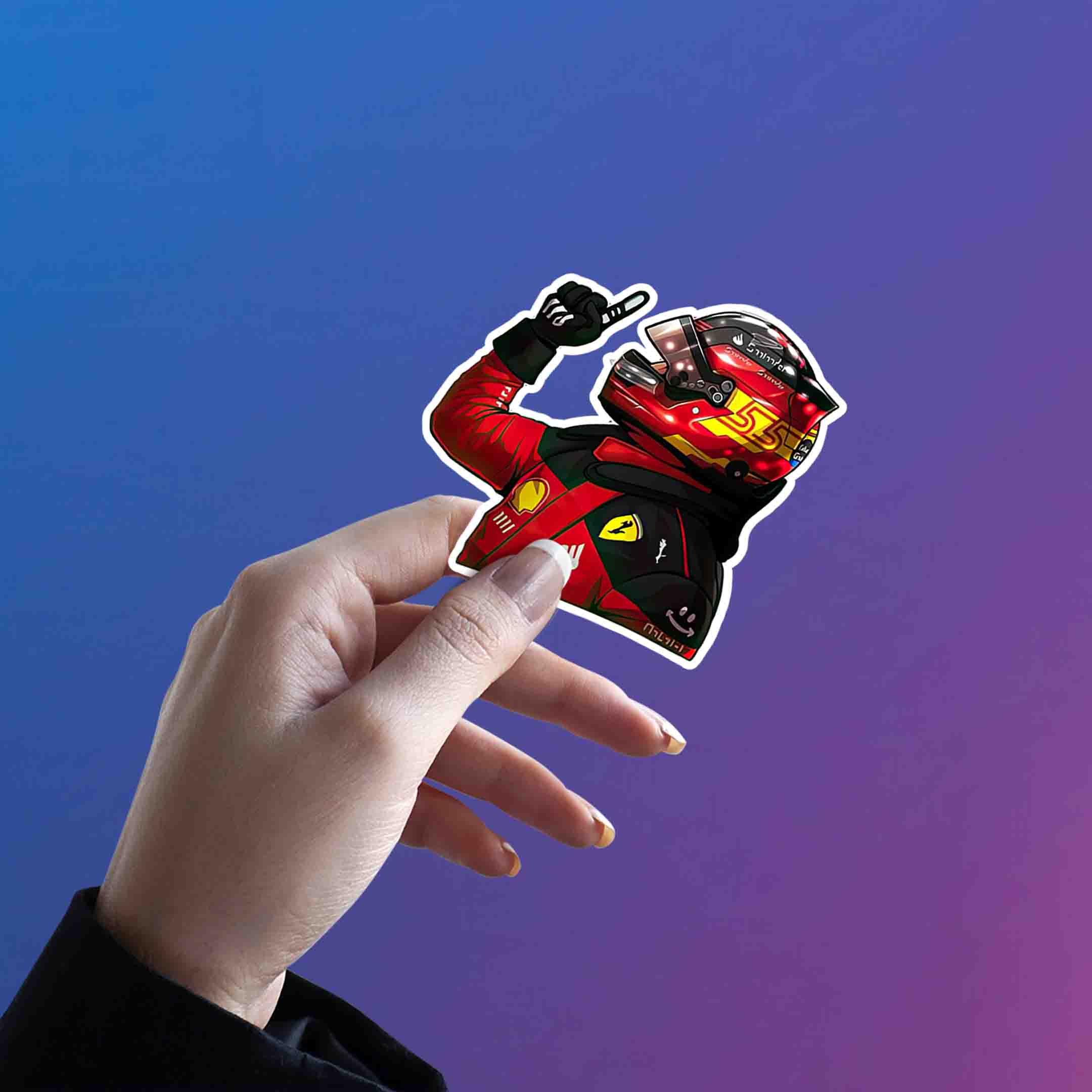 CARLOS SAINZ JR. STICKER - 1 - stickyfunk premium stickers