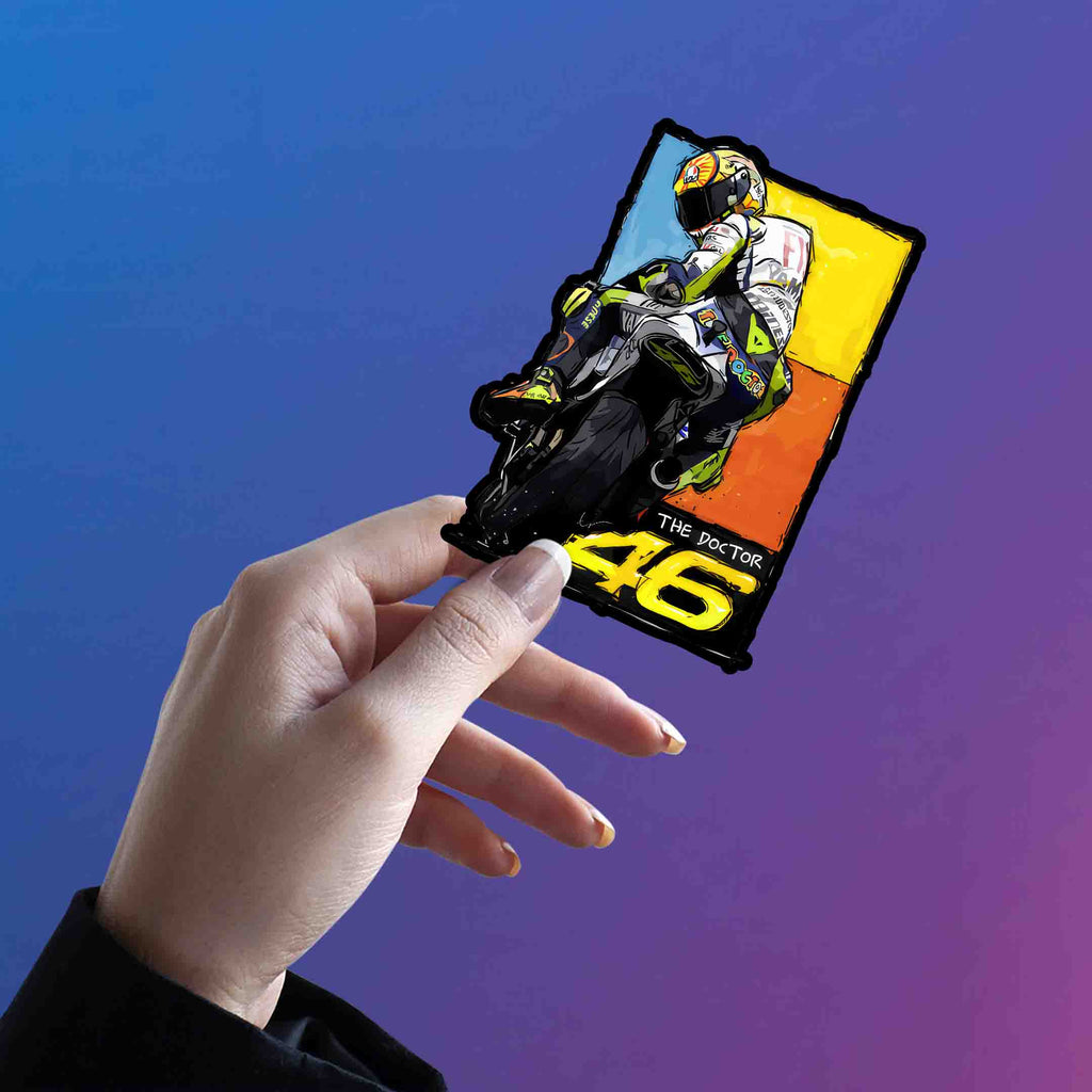 VELENTINO ROSSI STICKER - 7 - stickyfunk premium stickers