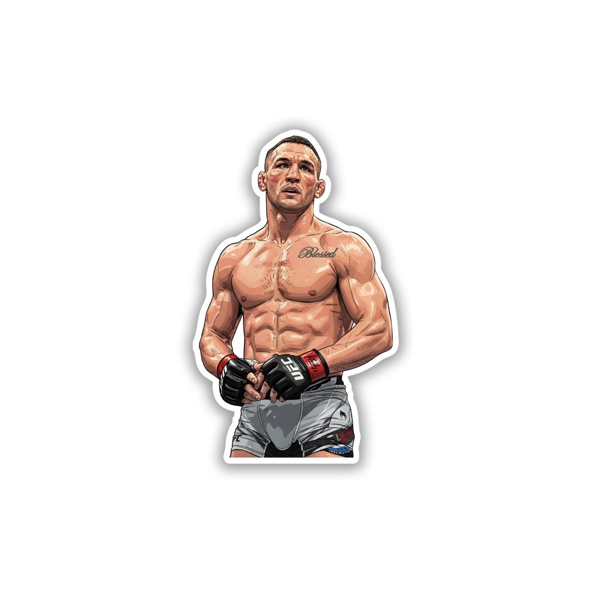 IRON FORTITUDE - MICHAEL CHANDLER - stickyfunk premium stickers