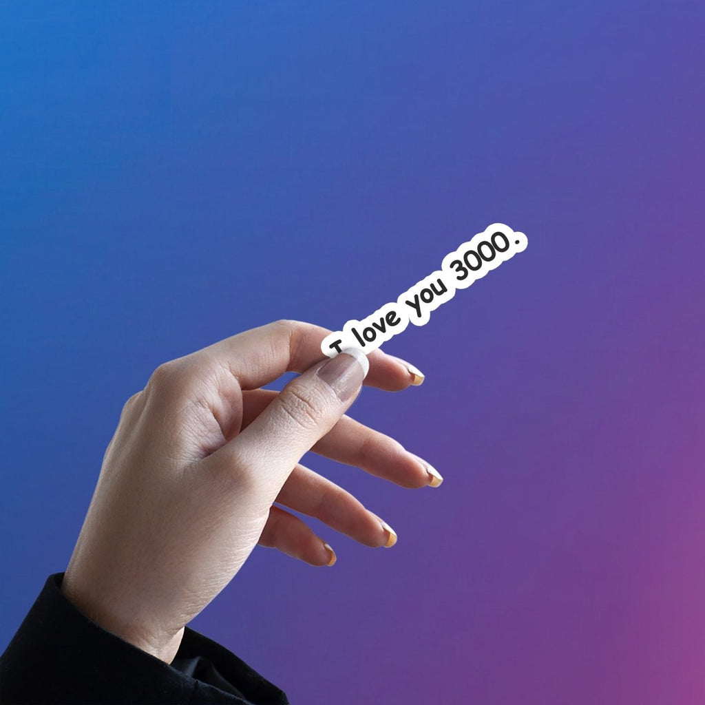 IRON MAN APPROVED DRAMATIC LOVE STICKER - stickyfunk premium stickers