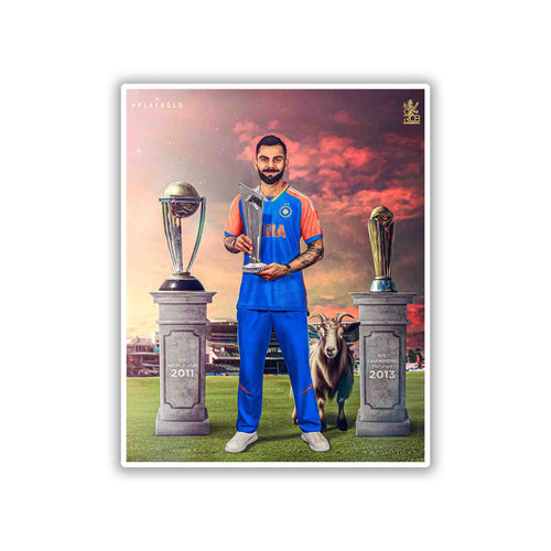VIRAT KOHLI - WORLDCUP EDITION - 4 - stickyfunk premium stickers