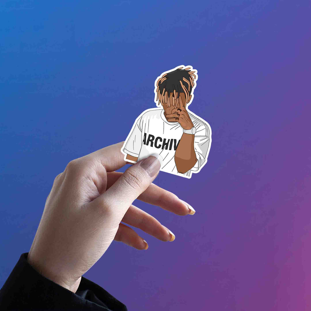 Overthinking in Archives – Juice WRLD Sticker