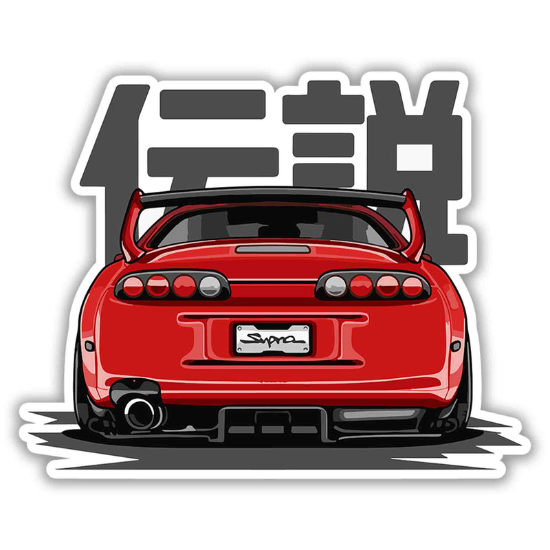 Red Tail Rocket – JDM Sticker