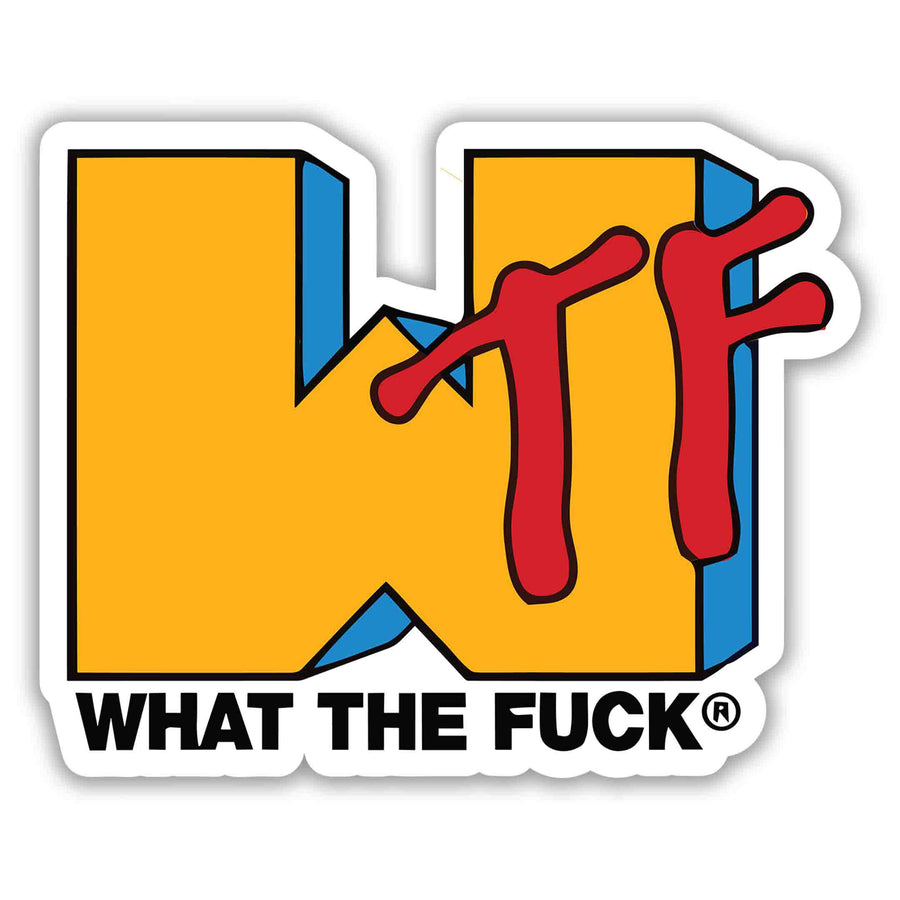 WTF - BOLD STATEMENT DECAL STICKER