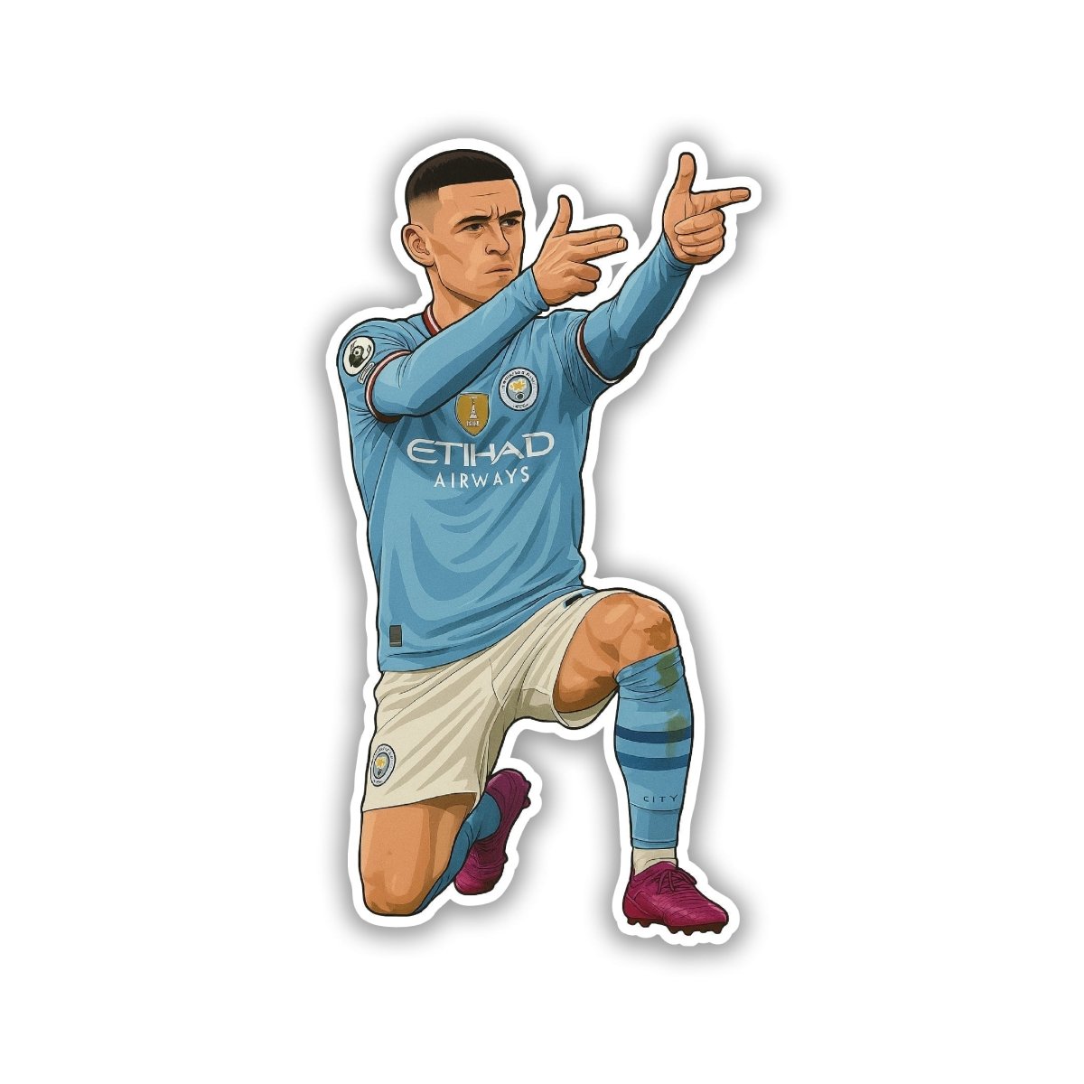 PHIL FODEN | MANCITY STICKER - 4 - stickyfunk premium stickers