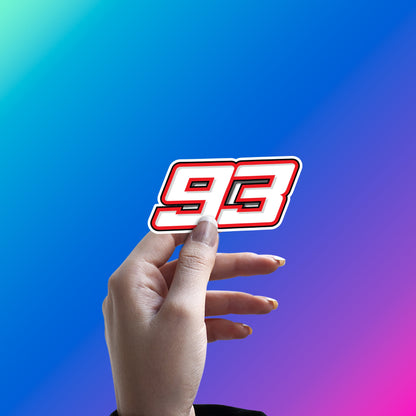 MARC MARQUEZ - RACE NUMBER LOGO STICKER
