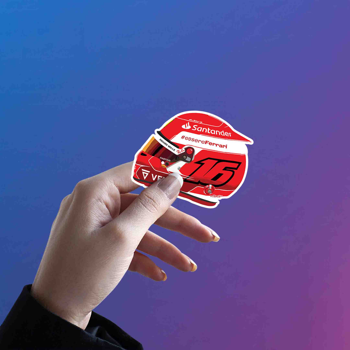 Monégasque 16 Helmet – Charles Leclerc Sticker