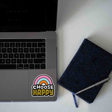 Choose Happy Rainbow Sticker