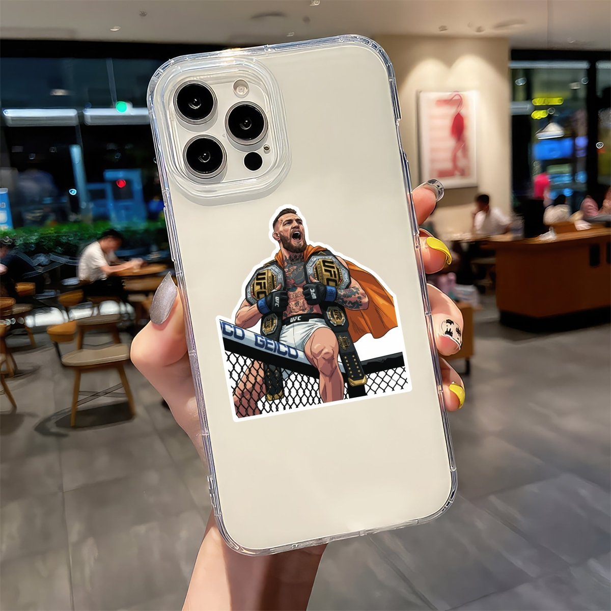 DOUBLE GOLD TAKEOVER - CONOR MCGREGOR STICKER - stickyfunk premium stickers