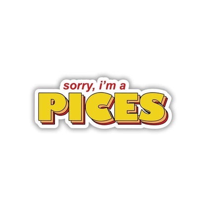PISCES VIBES, THODA EMO THODA COOL STICKER - stickyfunk premium stickers