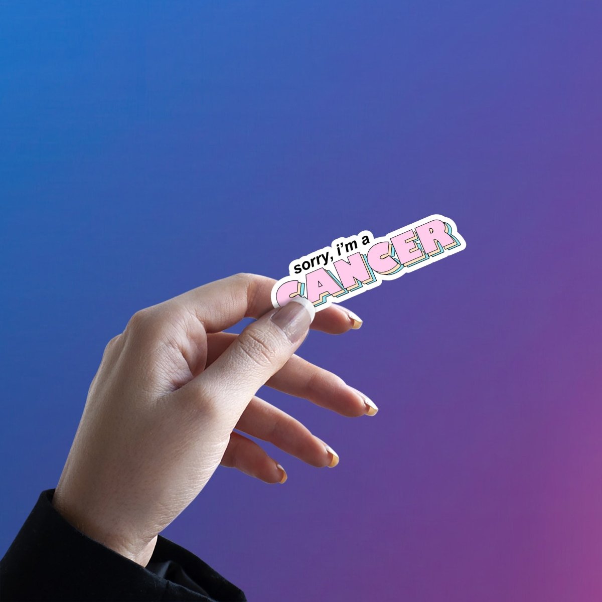 CANCER HOON MAIN, SORRY NOT SORRY STICKER - stickyfunk premium stickers