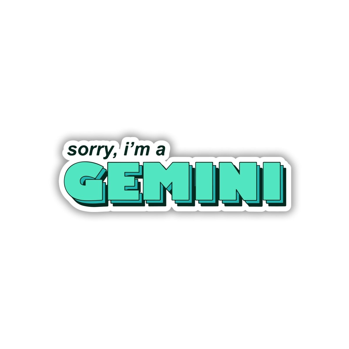 IT'S NOT ME, IT'S MY TWIN STICKER - stickyfunk premium stickers
