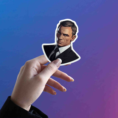 JAMES BOND DANIEL CRAIG STICKER - stickyfunk premium stickers