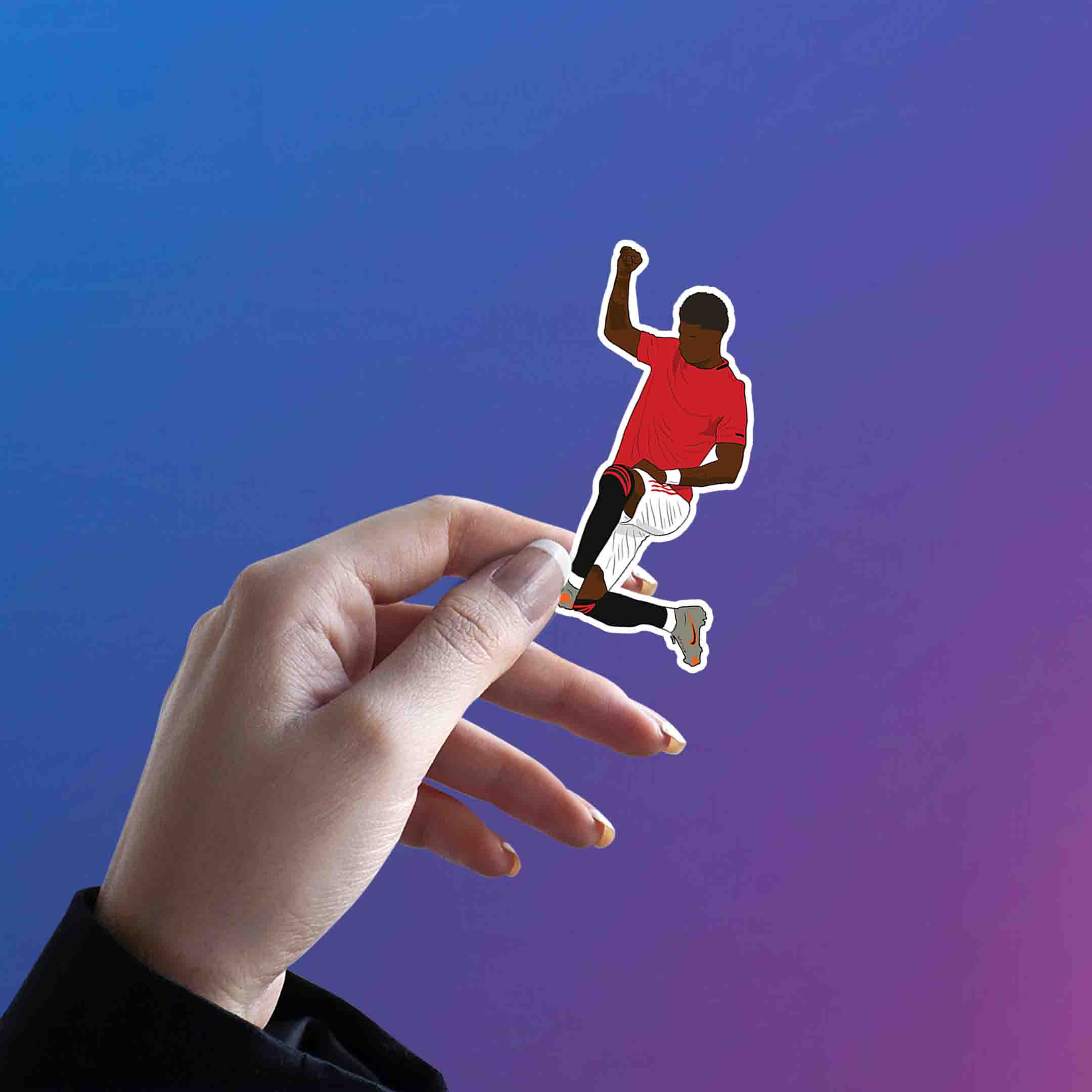MANCHESTER UNITED STICKER - 9 - stickyfunk premium stickers
