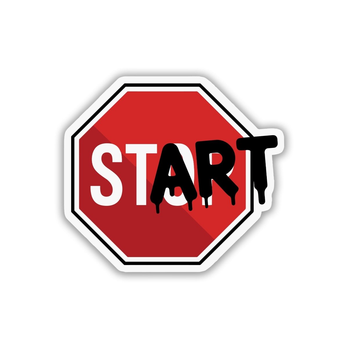 REVERSE REBEL SIGNAL STICKER - stickyfunk premium stickers