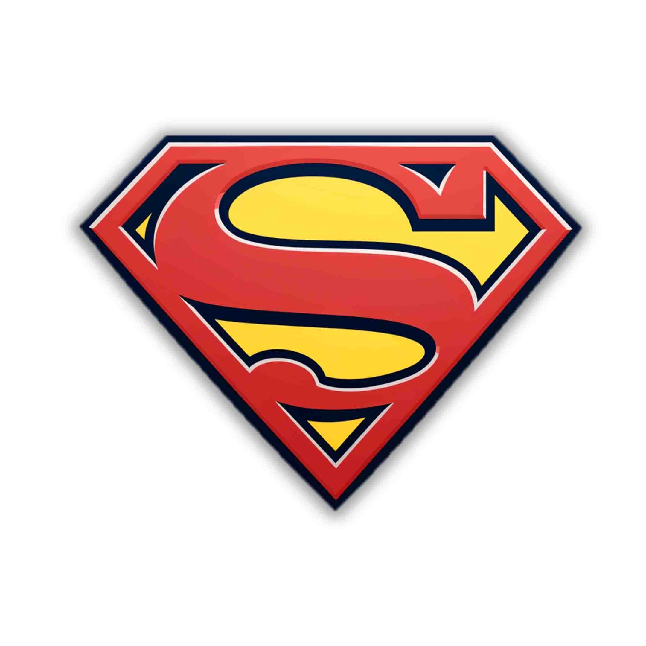 DC AESTHETIC SUPERMAN LOGO STICKER - stickyfunk premium stickers