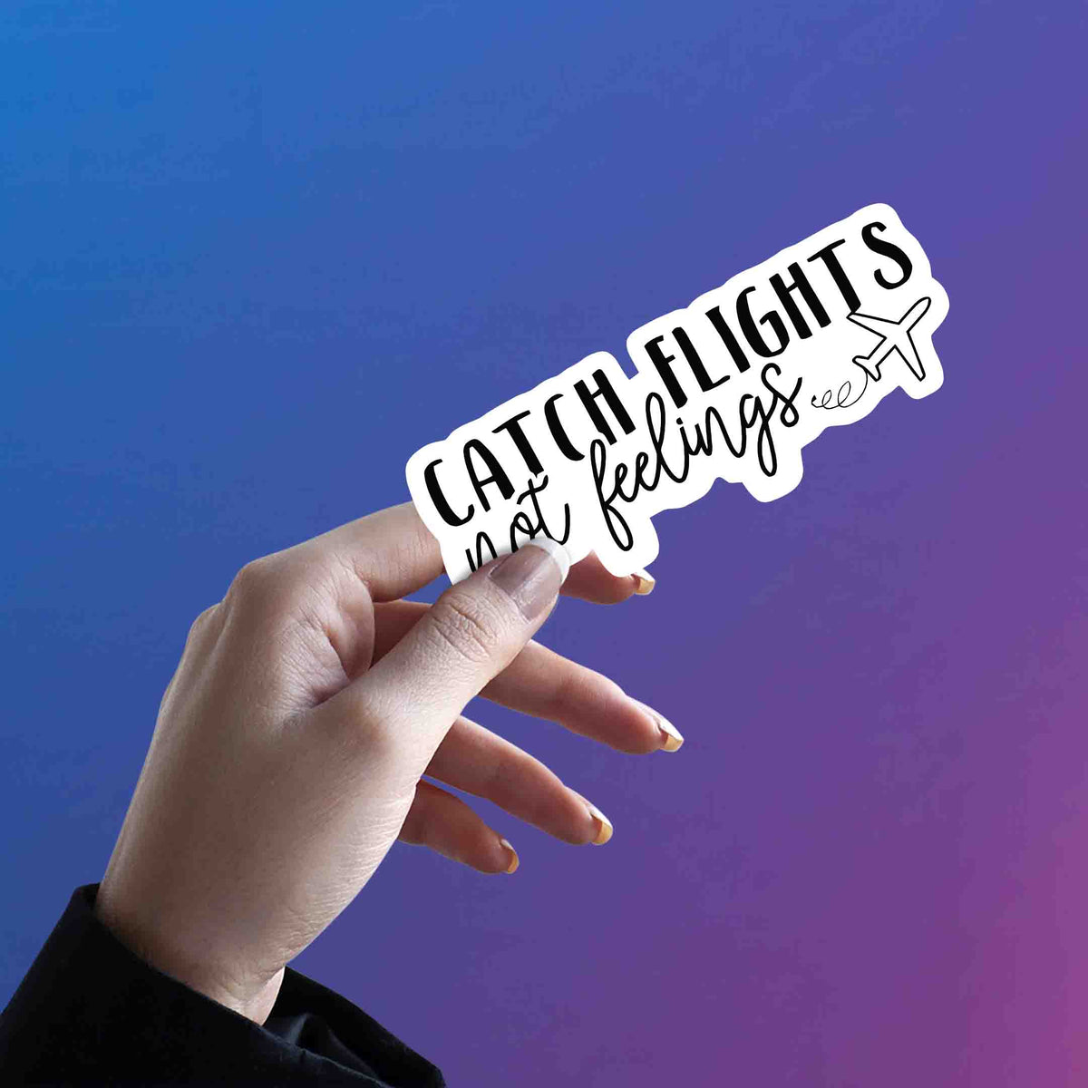 TRAVEL VIBE - JETSETTER QUOTE STICKER
