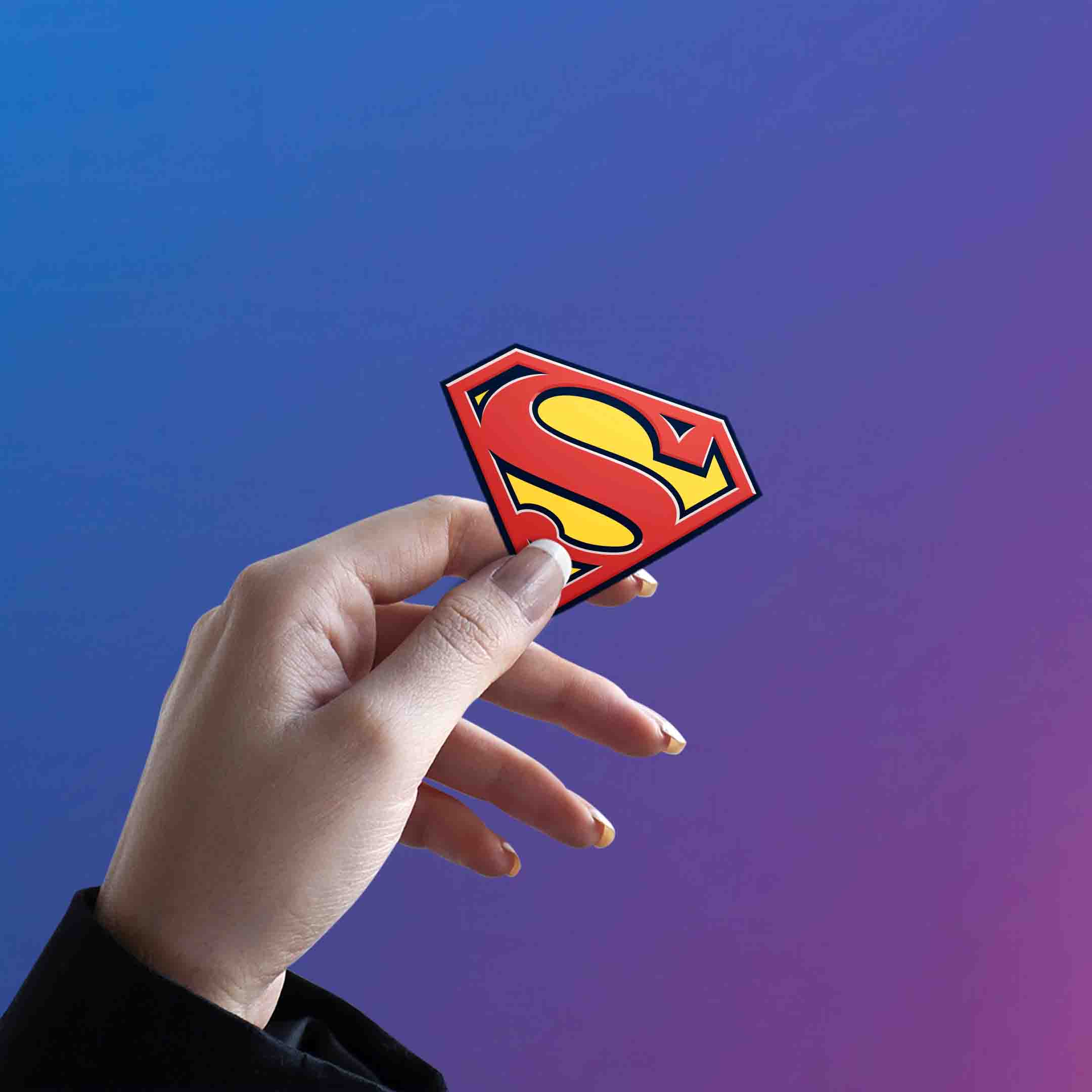 DC AESTHETIC SUPERMAN LOGO STICKER - stickyfunk premium stickers