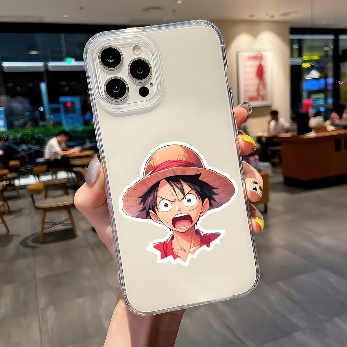 SHOCKED MONKEY D. LUFFY STICKER - stickyfunk premium stickers