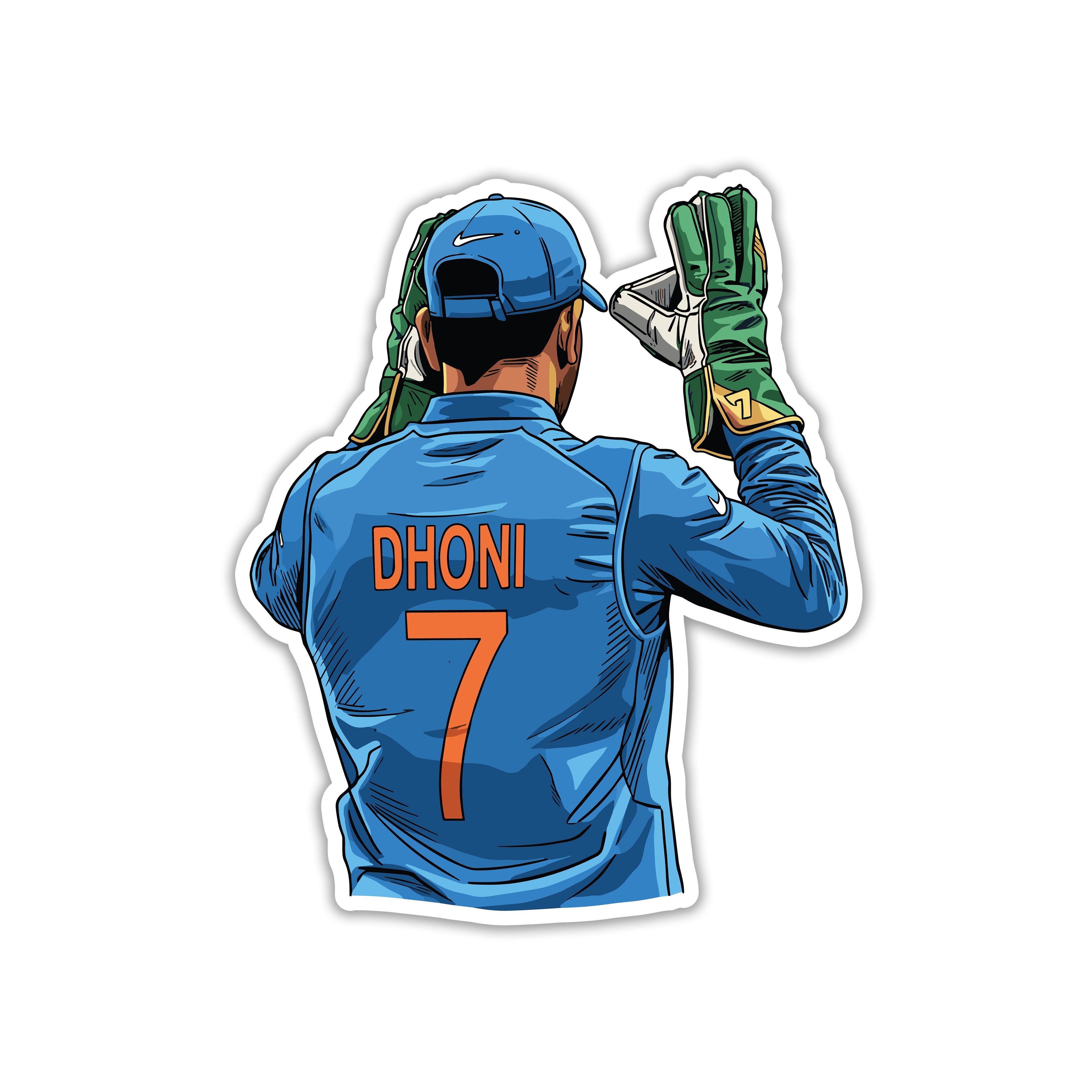 MS DHONI - JERSEY 7 LEGEND STICKER